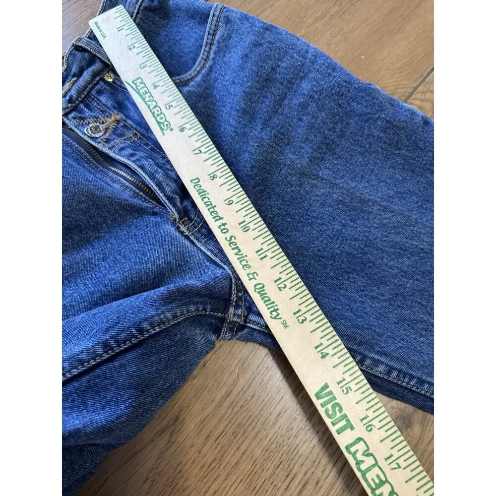Vintage 90’s Lawman Western Slim Fit Straight‎ Leg Dark Blue Denim Jeans Size 1